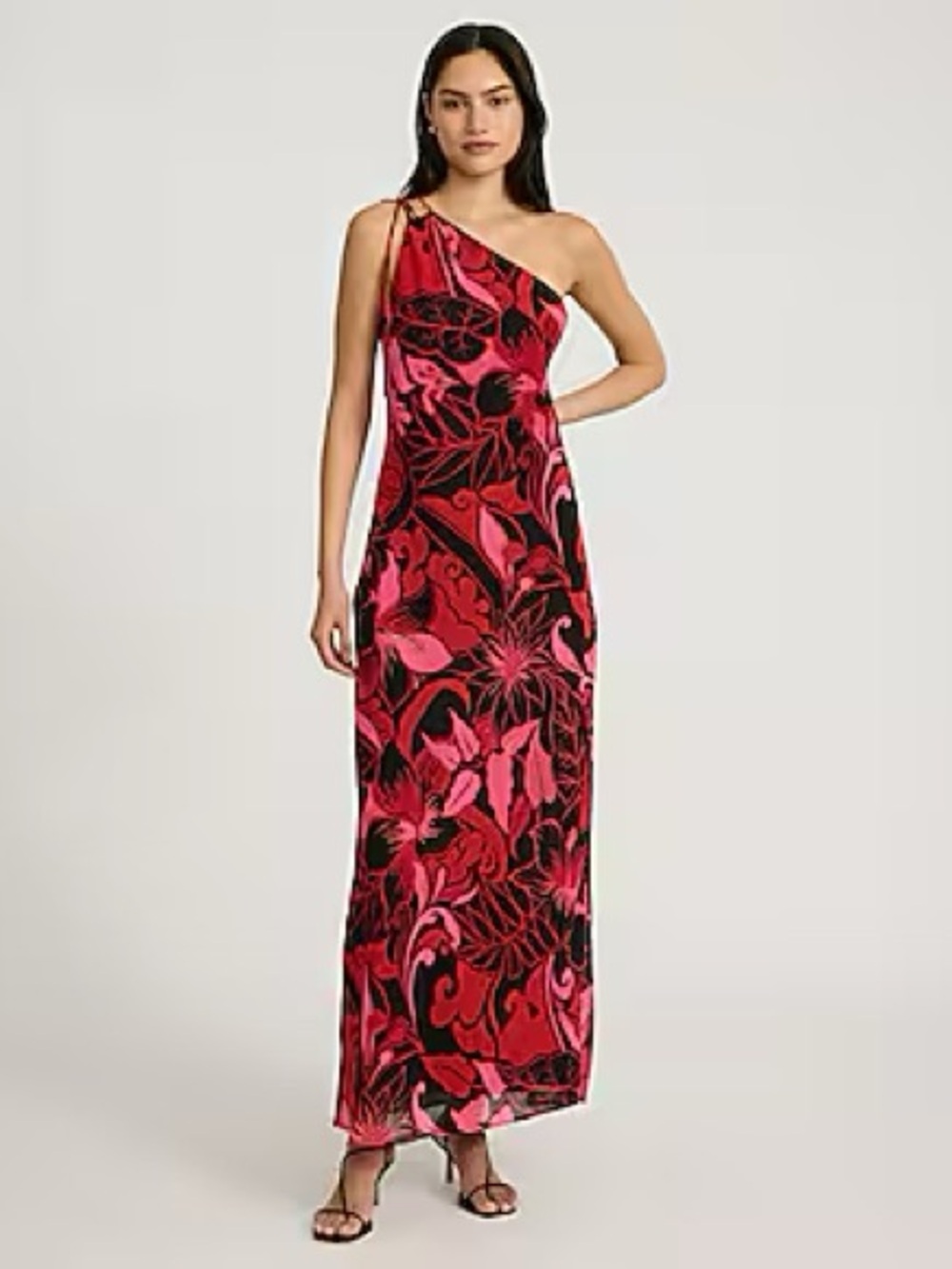 Express One-Shoulder Floral Maxi Dress